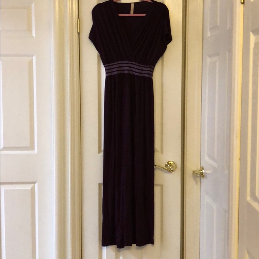 Purple maxi dress